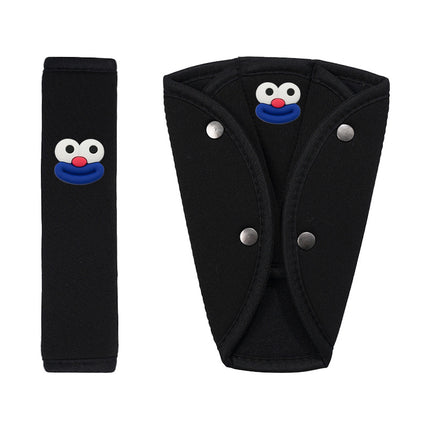 Car Kids Safety Belt Shoulder Protector, Cute Anti-Stranglehold Neck Protector, Baby Car Adjustment Fixed Limiter