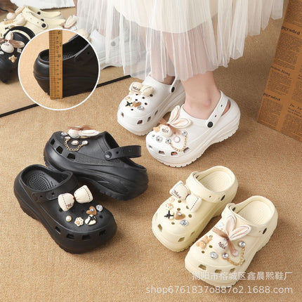 2025 New Korean-style Non-slip All-match Big Head Super Soft Cave Shoes Instagram Women's New Fashionable Outer Wear Cave Shoes