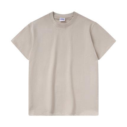 Cross-Border Supply Manufacturer Direct Sales T-Shirt Customized Round Neck Comfortable Loose Short-Sleeved T-Shirt Light Board Blank Board Summer Girls