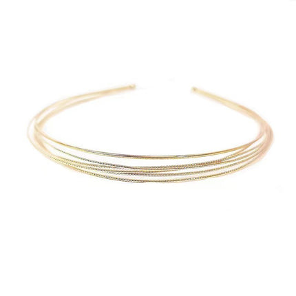 Bright Silk Golden Hair Hoop Four Seasons All-match Simple Thin Headband Out of Mori Series Factory Direct Supply Sweet Face Washing Hair Accessories