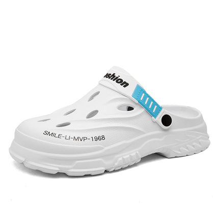 Summer Closed-Toe Sandals with Soft Soles, Non-Slip, Suitable for Outdoor Wear in Summer, Thick-Soled, Comfortable Clogs, Dual-Use Garden Shoes