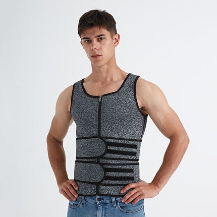 Cross-Border Men's and Women's Thermal Waist Protection Vest, Cold Protection Back Protection, Thickened Abdominal and Waist Trainer, Fitness Vest Belt