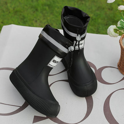 Cross-Border 2024 New Version of Rain Boots for Women, Fashionable and Versatile Rain Boots, Waterproof, Non-Slip, Comfortable and Wear-Resistant, Women's Water Shoes for Camping