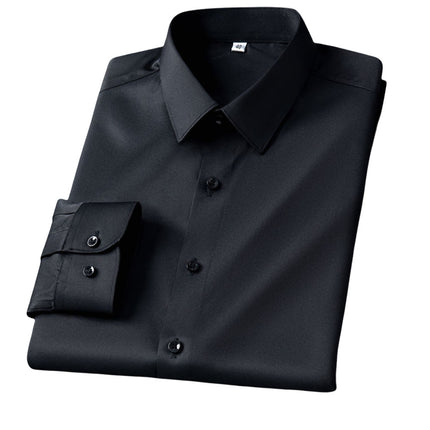Men's Shirts Modal Solid Color Slightly Elastic Non-Iron Shirts Men's Long-Sleeved Business Professional Formal Wear Business Shirts Wholesale