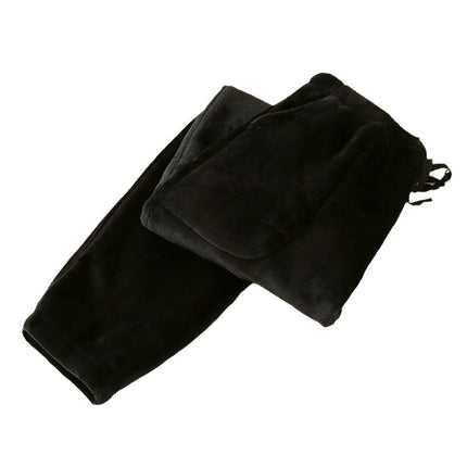 Extra thick 400g women's pajama pants winter coral fleece flannel home pants can be worn outside ankle-tied warm pants