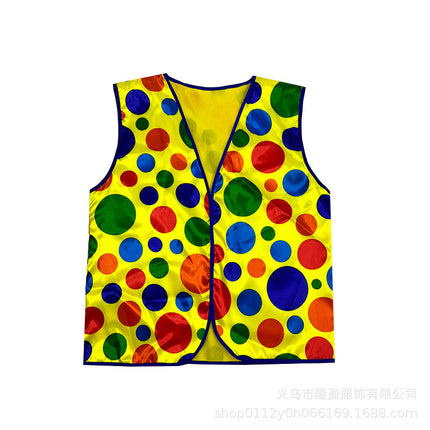 Halloween Clown Costumes Cosplay Props Vest Tie Performance Clothing World Cup