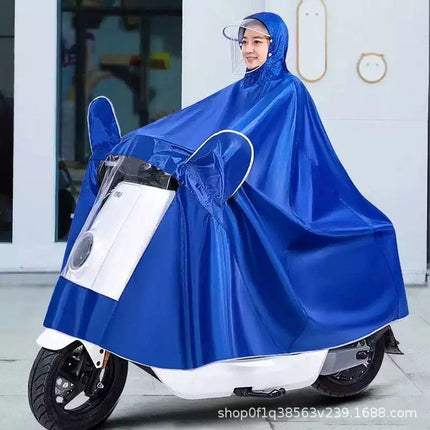 Morandi Electric Poncho Raincoat Anti-rainstorm Full-body Electric Motorcycle Single Extra-large Thickened Men's and Women's New Style