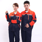 Work clothes orange with navy blue fifth generation suit / Work clothes 160/s