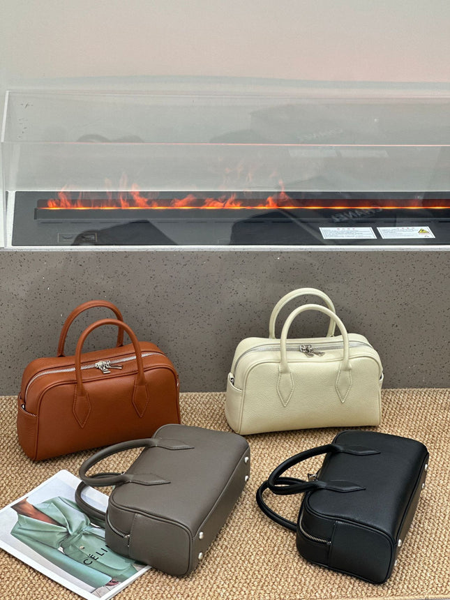 Korean Style First-Layer Cowhide Soft Leather Satchel Pillow Bag 2025 Spring New Fashion Versatile Casual Shoulder Crossbody Bag