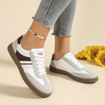 Amazon Retro German Training Shoes for Women 2025 Spring New Lace-Up Fashion Casual Sports Shoes Thick-Soled Sneakers Export