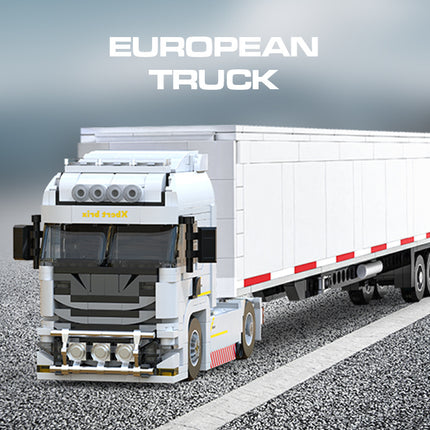Cross-border engineering series truck city bus transport vehicle combined with small particle building blocks children's educational enlightenment toys