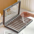 Glacier pattern long necklace box (10 grids)