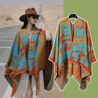 SL2308-011 graffiti orange / 150*130cm