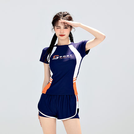 Women's Swimsuit for Hot Springs, Slimming and Tummy-Concealing, 2026 New Model, Two-Piece, Conservative, Student Professional Sports Square-Leg Swimwear