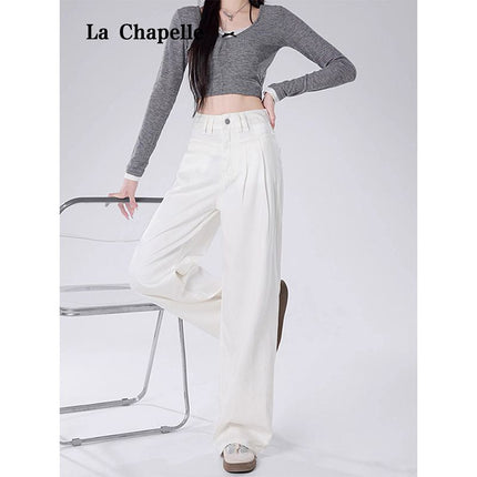 Workwear High Waist Slimming Internet Popular New Slim Fit Mop Pants 2025 Casual All-match Dape Wide Leg Pants Women's Loose