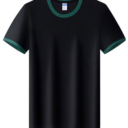 Pure Cotton Catering Work Clothes T-Shirt Custom Printed Logo Restaurant Waiter Barbecue Hot Pot Restaurant Staff Summer Short Sleeves