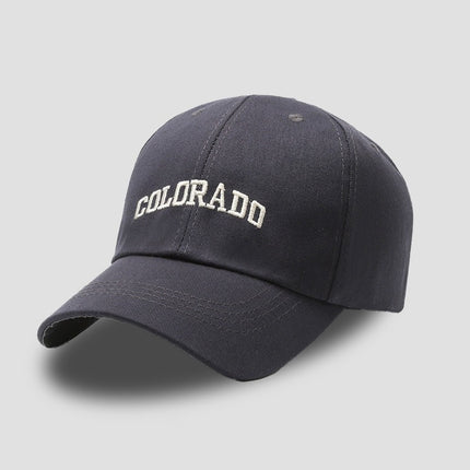 Four-Season Sunshade Baseball Cap Unisex Fashion Versatile Wide-Brim Face-Slimming Duckbill Cap Trendy Letter Deep Crown Hat