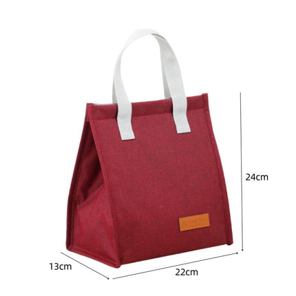 Student Lunch Box Bag, Insulated Lunch Bag, Handbag, Waterproof and Oil-Proof Meal Bag for School, Thickened Aluminum Foil Bag