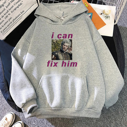 I Can Fix Him Baldur's Gate 3 Astarion Men's Game Graphic Hoodie