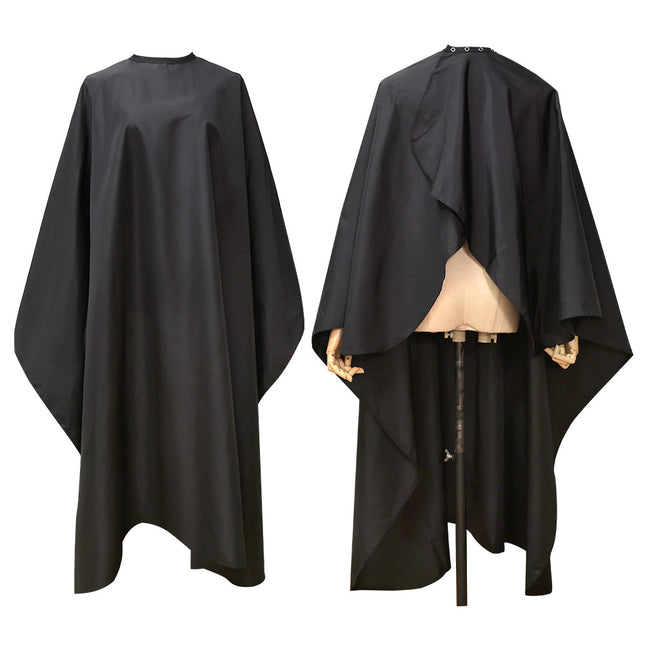 Black Hair Cutting Cape, Thickened and Enlarged, Waterproof Cape for Adults, Hairdressing Cape 160*140cm