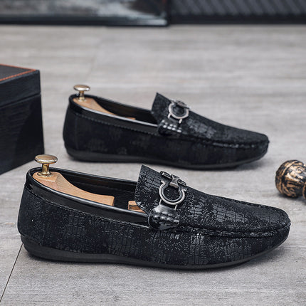 Men's Shoes Summer New Doug Shoes All-match Wear-resistant Soft Bottom Soft Leather Shoes Trendy Fashion Business Shoes Men's Shoes