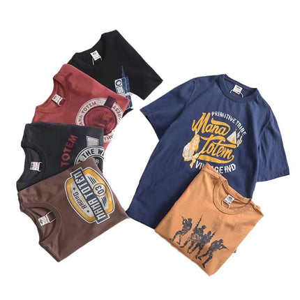 Foreign trade 1 yuan 2 yuan 3 yuan cheap export Southeast Yala America Men T-shirt Men's factory wholesale