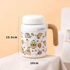 Cup comes with tea separator / 700ml [butter balala] handle office