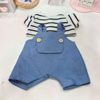 25cm barcelona bear clothes / W107 denim overalls