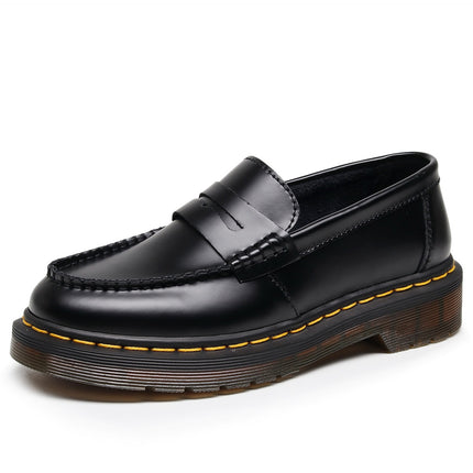 Epiden Cross-border Love Shoes Fashion Women's Commuter Genuine Leather Low-top Small Shoes British Style Fashion Student Casual