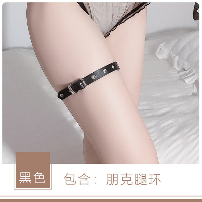 Sexy lingerie women's sexy European and American popular Harajuku punk personality binding leg ring alternative training accessories p4