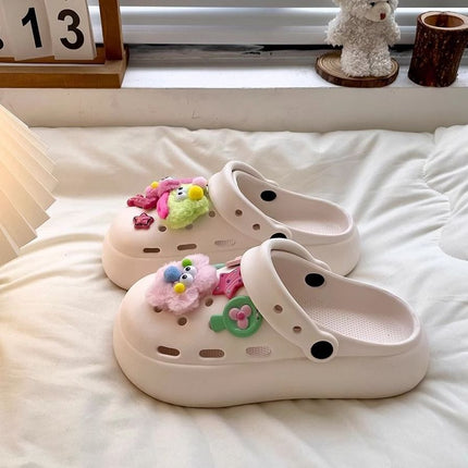Fashionable and Cute DIY Lightweight Clogs with a Soft Feel for Women, 2026 New Summer Outdoor Closed-Toe Beach Sandals