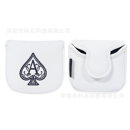 Golf club cover Square putter cover a variety of PU waterproof fabric inside thickened plush protective magnetic cap cover