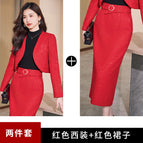 red top red skirt / S