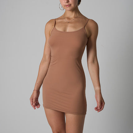 Lounge Slip Dress Modal Mini Slim Skirt Skin-Friendly Naked Fashion Home Casual Half Body