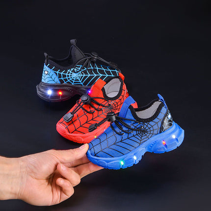 2025 Spring and Autumn New Children's sneaker LED Luminous Shoes 1-6 Years Old Boys' Comfortable Soft Sole Slip-on Running Shoes