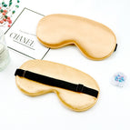 Champagne-colored faux silk adjustable buckle