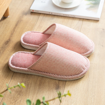 Spring and Autumn Cotton Slippers for Women, All Seasons, Winter, Indoor Home Use, Cotton and Linen Non-Slip Home Couple Wholesale Hemp Slippers for Men