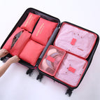 Watermelon red seven-piece set