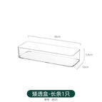 8025. short transparent box - 1 long strip without cover can be stacked