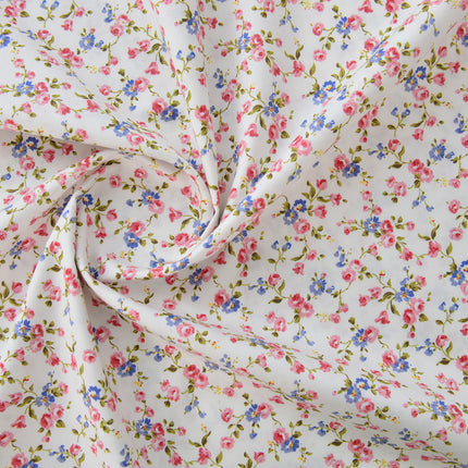 160cm cotton twill fabric pastoral floral cotton fabric handmade clothing bedding cotton flower flower