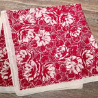 Rose silk scarf / 68X68