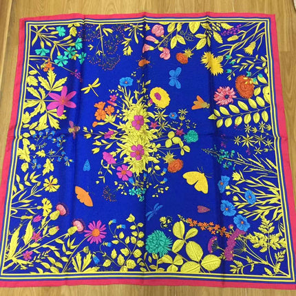 Luxury Palace Silk Twill Silk 14 Mm Large Square Scarf Spring and Autumn New Mulberry Silk Scarf Women's Shawl Scarf