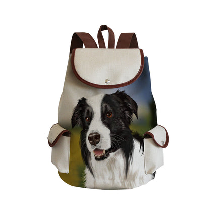 Cross-Border Manufacturers Wholesale Travel Backpacks, Large-Capacity Student Schoolbags, Fashionable Cat and Dog Print Backpacks, Custom-Made Upon Request