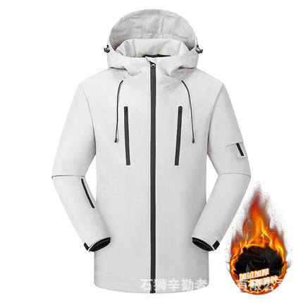 Winter Warm Heating Charge Clothes Windproof Rainproof Plus Velvet Jacket Outdoor Electric Jacket Mountaineering Cold-proof Charge Clothes