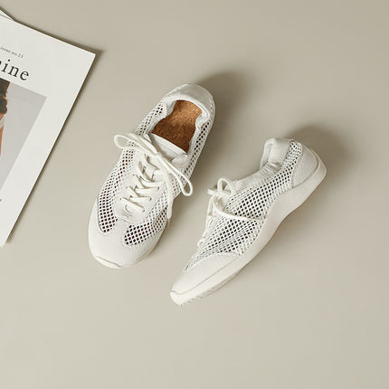 Flat-Soled German Training Shoes for Women 2026 New Summer Mesh Breathable Thin Casual Sports Shoes Lightweight Versatile Forrest Gump Shoes