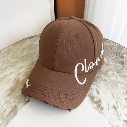 Designer Baseball Cap Versatile Romantic Casual Hat Face-Slimming Duckbill Cap Stylish Couple Unisex