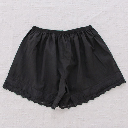 Summer new anti-light lace ice silk safety pants wholesale thin breathable solid color leggings three-point panties