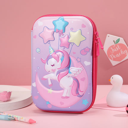 Student Cartoon Stationery Box Large Capacity Storage Box 3D Stationery Bag Cute Pencil Box Creative Pencil Bag