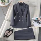 8726 gray top pants / S