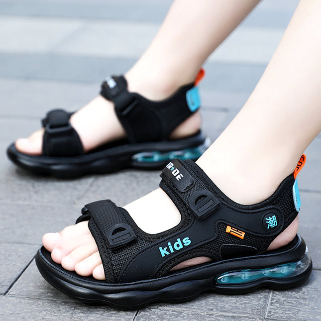 Sandals for Men 2025 New Summer Style Big Kids Air-Cushioned Beach Shoes for Teenagers and Middle School Students Outdoor Sports Sandals